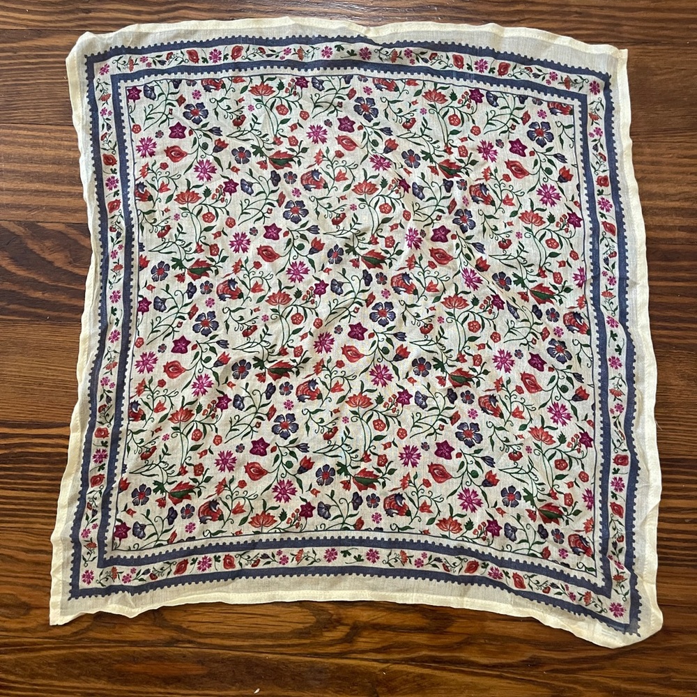 Chan Luu Floral Viscose Scarf